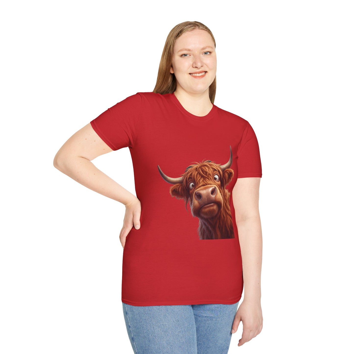 Highland Cow Lover T-Shirt — Cute Farm Animal Tee for Animal Lovers