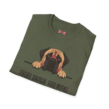 T-Shirt 'Every Snack You Make - English Mastiff ' Funny Shirt English Mastiff Dog Lover Tee
