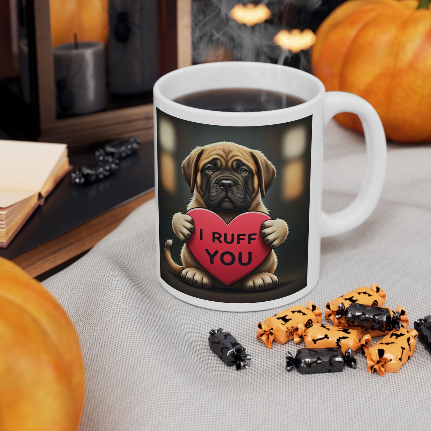 Coffee/Tea Mug: "I ruff you"  (11oz/15oz)