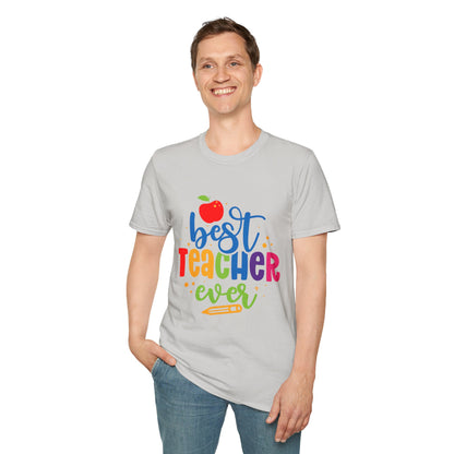 T-Shirt: "Best Teacher Ever" Teacher Appreciation Gift, Thank You Teacher Tee,