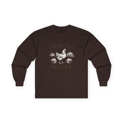 "Local Egg Dealer" Funny Chicken Long-Sleeve Shirt