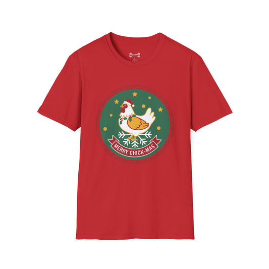 Christmas Unisex T-Shirt 'Merry Chick Mas' Funny Holiday Shirt