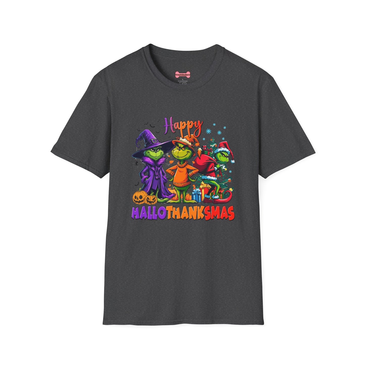 T-Shirt: "Happy Hallothanksmas"