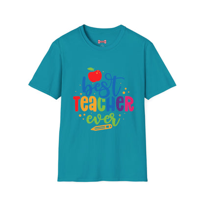 T-Shirt: "Best Teacher Ever" Teacher Appreciation Gift, Thank You Teacher Tee,