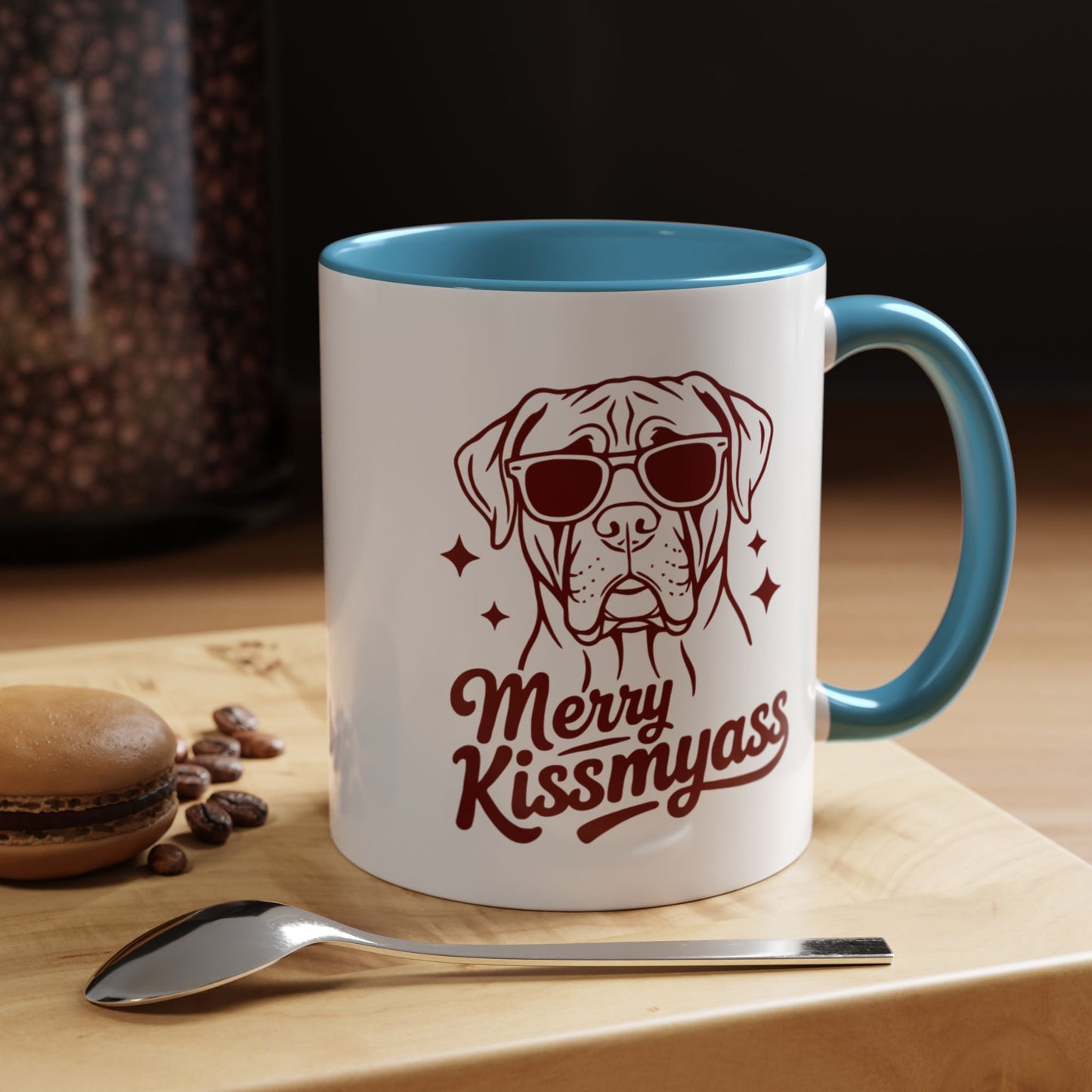 Merry KissMyAss Funny Holiday Coffee Mug (11oz/15oz)