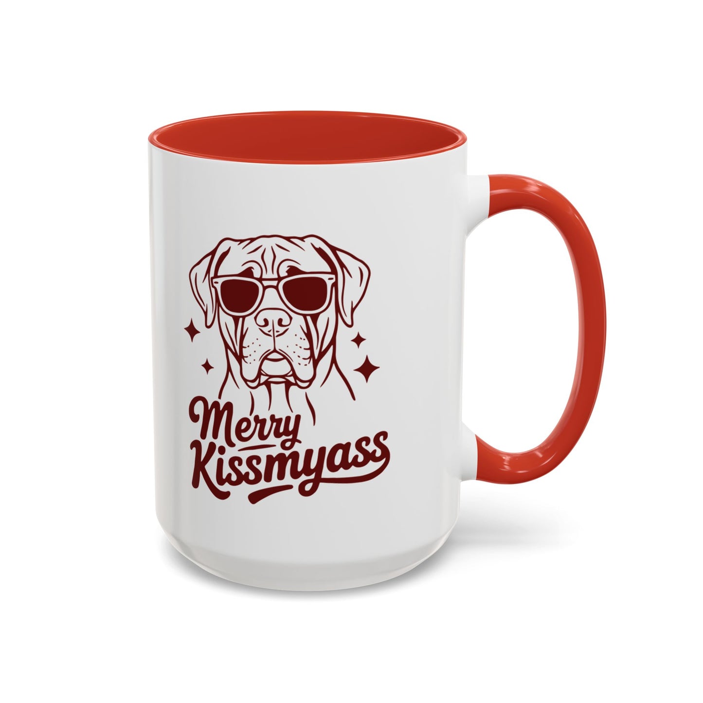 Merry KissMyAss Funny Holiday Coffee Mug (11oz/15oz)