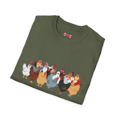 T-Shirt 'Chickens' Funny Shirt chickens Lover Tee