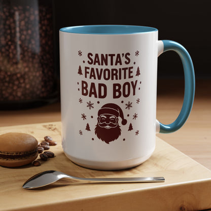 Mug 'Santa's favorite BAD BOY' (11oz/15oz)