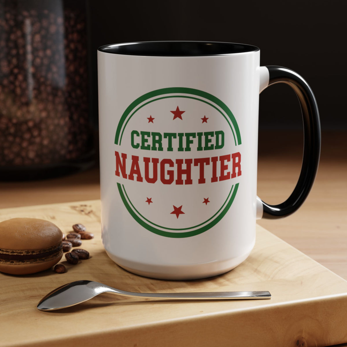 Mug 'Certified Naughtier' Christmas (11oz/15oz)