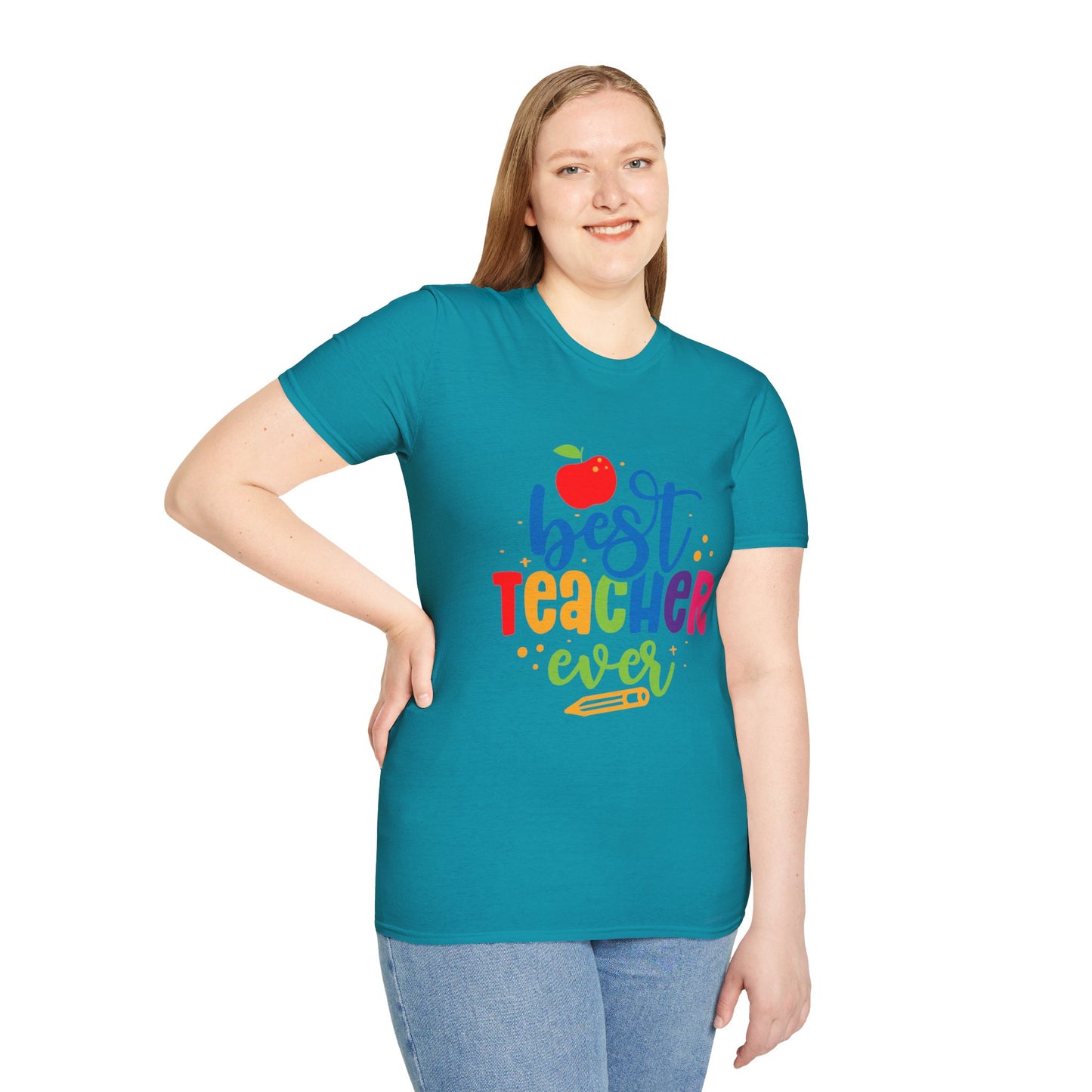 T-Shirt: "Best Teacher Ever" Teacher Appreciation Gift, Thank You Teacher Tee,