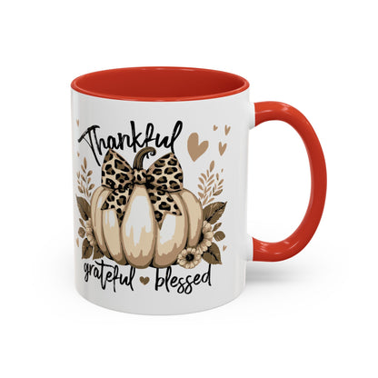 Coffee/Tea Mug: "Thankful Grateful Blessed" (11oz/15oz)
