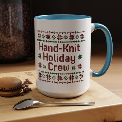 Coffee Mug 'Hand-Knit Holiday Crew' (11oz/15oz)