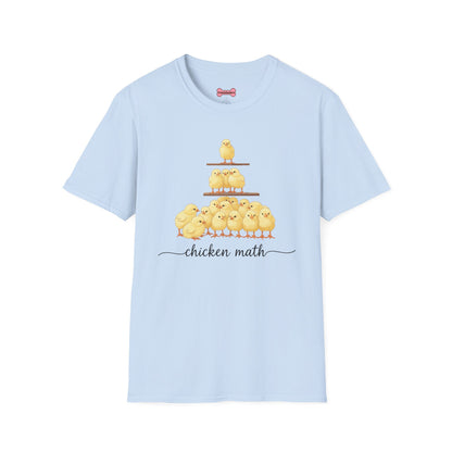 T-Shirt 'Chicken Math' Funny Shirt Chicken Lover Tee
