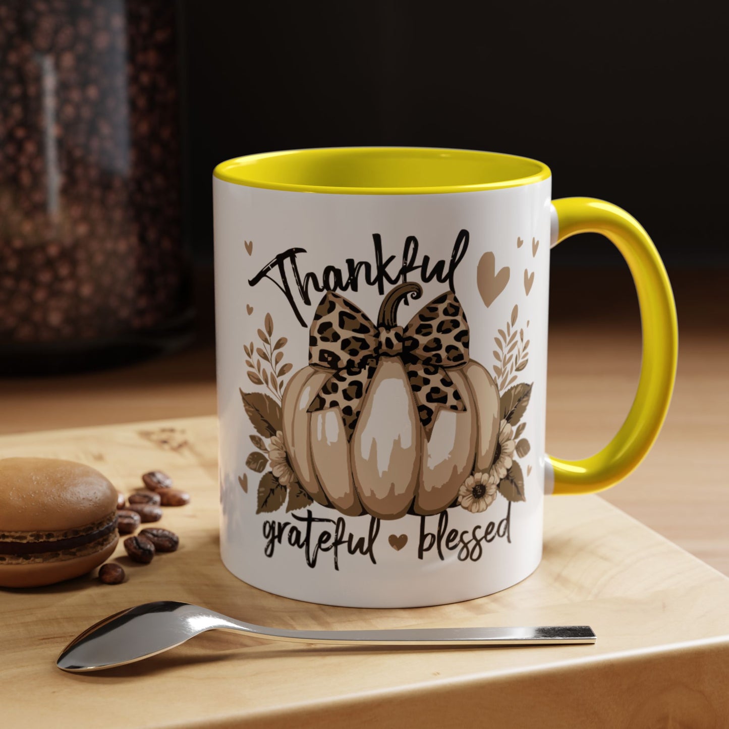 Coffee/Tea Mug: "Thankful Grateful Blessed" (11oz/15oz)