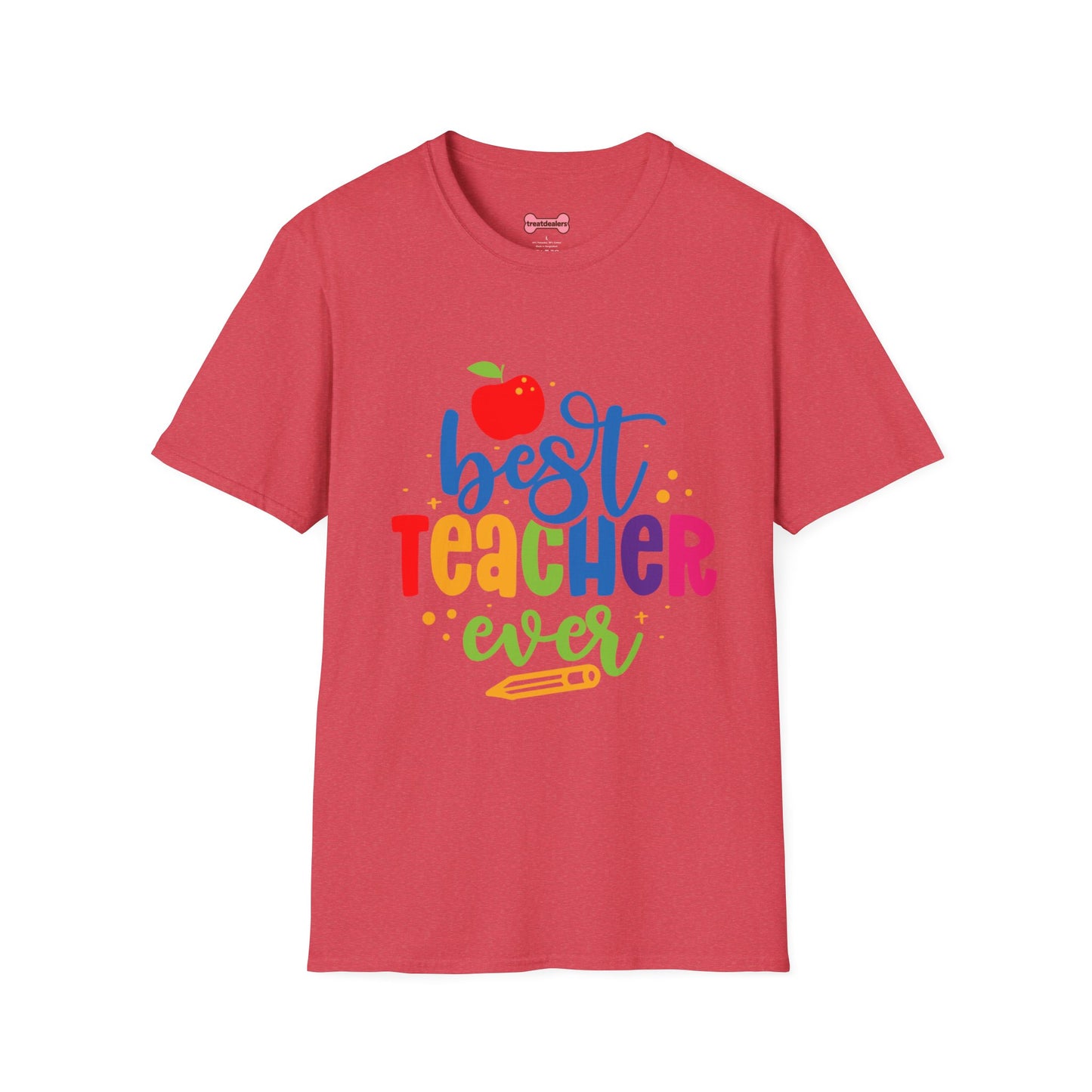 T-Shirt: "Best Teacher Ever" Teacher Appreciation Gift, Thank You Teacher Tee,
