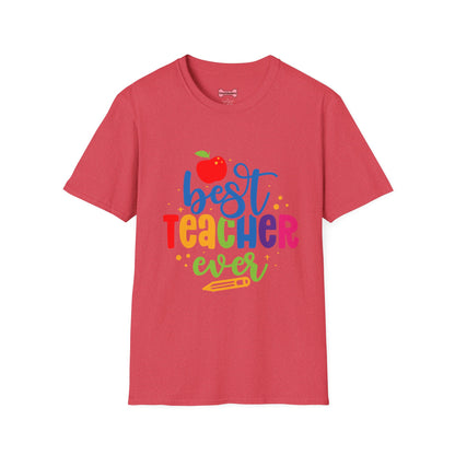 T-Shirt: "Best Teacher Ever" Teacher Appreciation Gift, Thank You Teacher Tee,