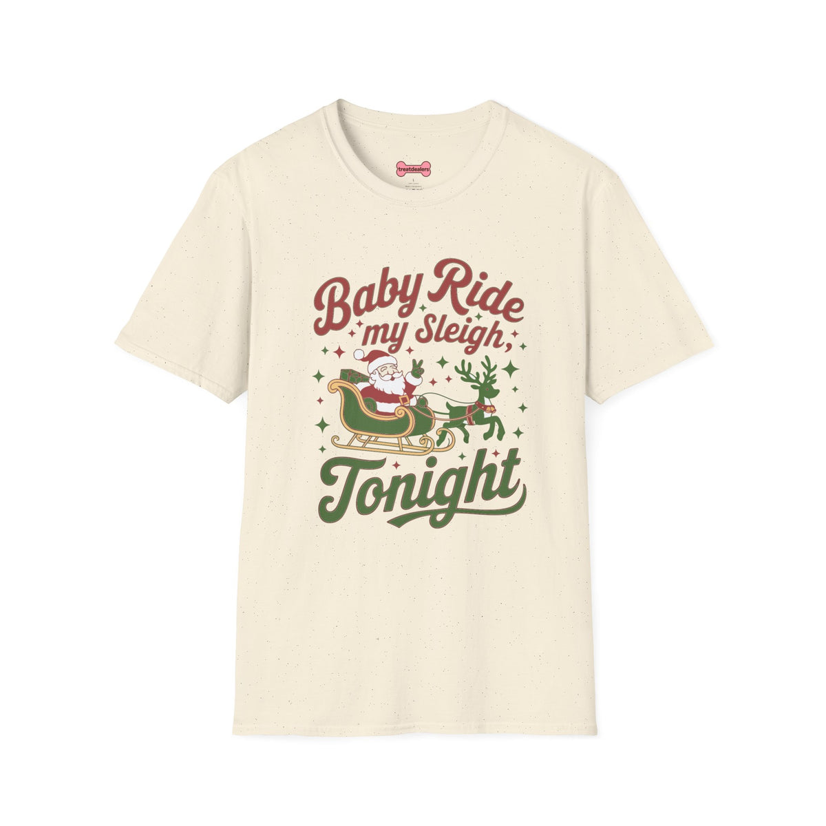 Christmas T-Shirt 'Baby ride my sleigh tonight'
