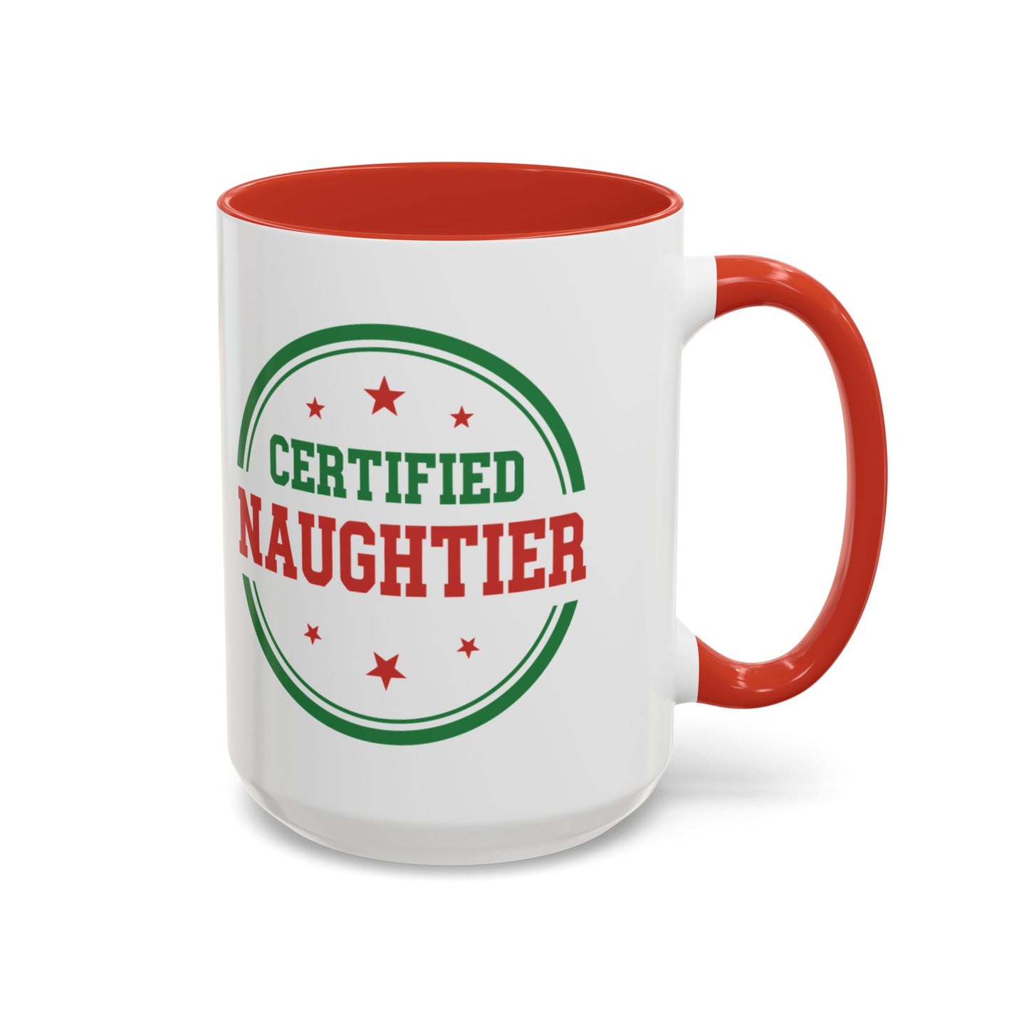 Mug 'Certified Naughtier' Christmas (11oz/15oz)