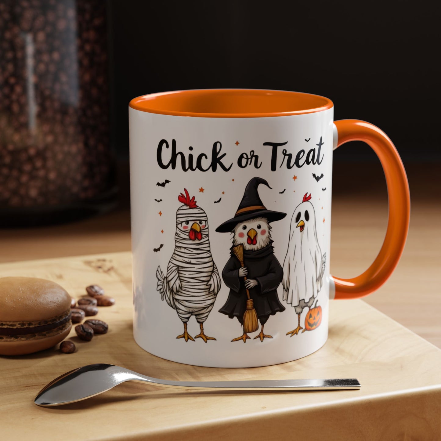 Coffee Tea Mug: Halloween "Chick or Treat" (11, 15oz)