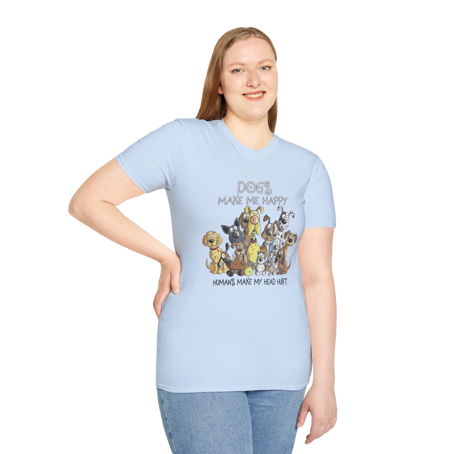 Dog Lover T-Shirt "Dogs make me happy"