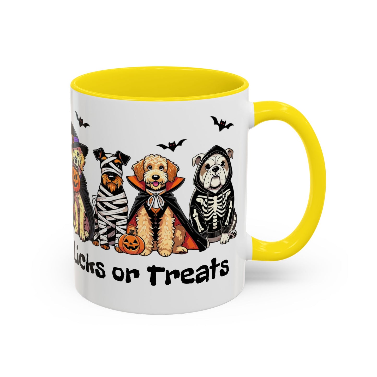 Coffee/Tea Mug - Spooky Halloween "Licks or Treat" (11, 15oz)