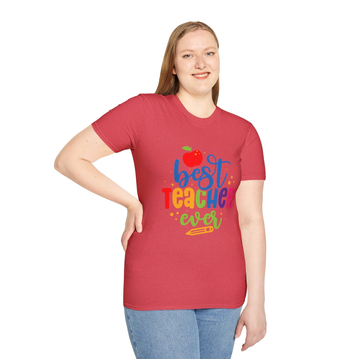 T-Shirt: "Best Teacher Ever" Teacher Appreciation Gift, Thank You Teacher Tee,