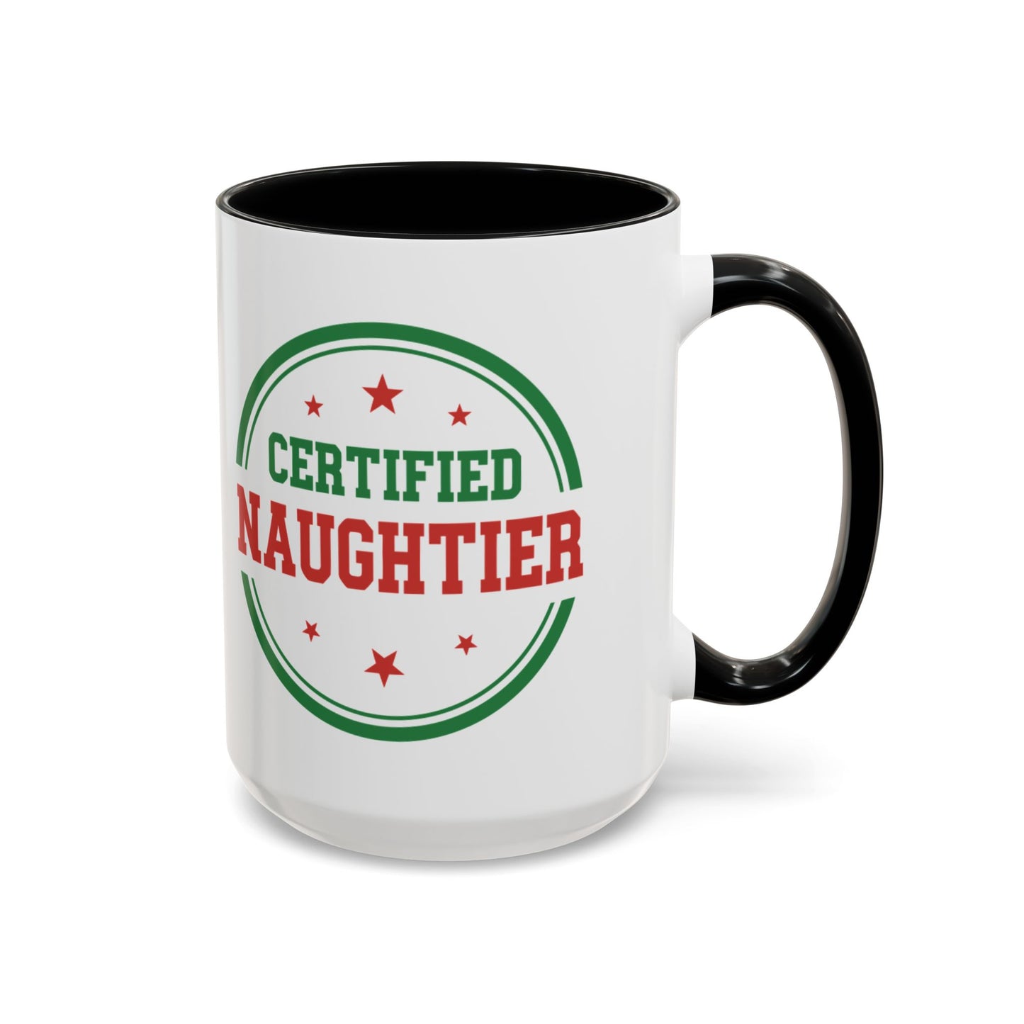 Mug 'Certified Naughtier' Christmas (11oz/15oz)