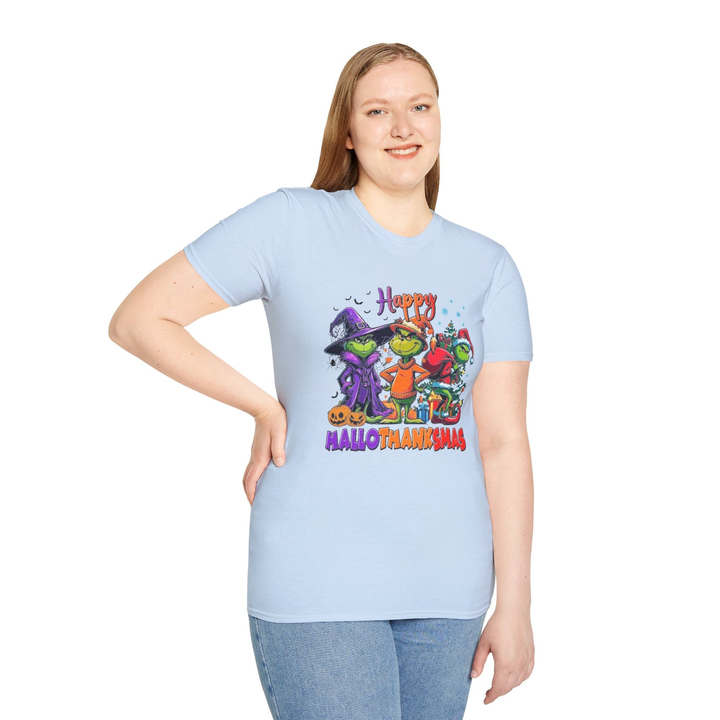 T-Shirt: "Happy Hallothanksmas"
