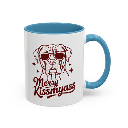 Merry KissMyAss Funny Holiday Coffee Mug (11oz/15oz)