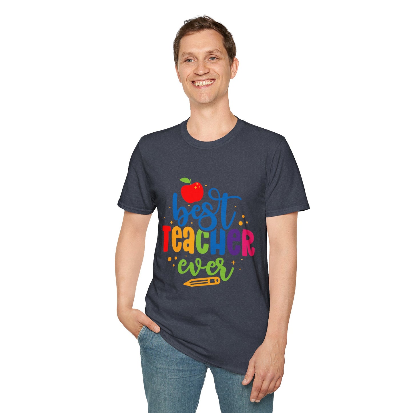 T-Shirt: "Best Teacher Ever" Teacher Appreciation Gift, Thank You Teacher Tee,