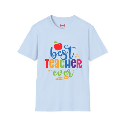 T-Shirt: "Best Teacher Ever" Teacher Appreciation Gift, Thank You Teacher Tee,