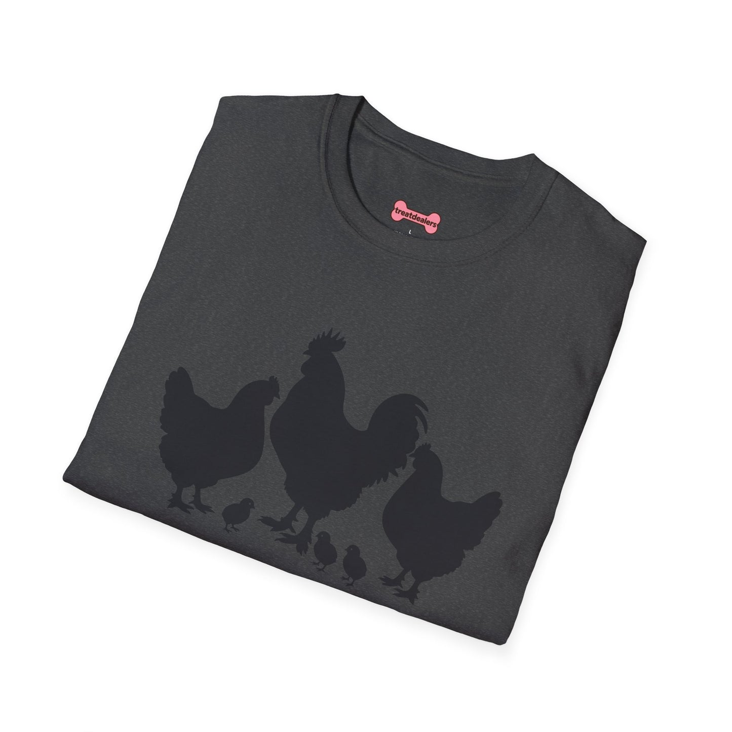 Unisex T-Shirt 'Chickens are like Potato Chips' Funny Shirt Chicken Lover Tee Black