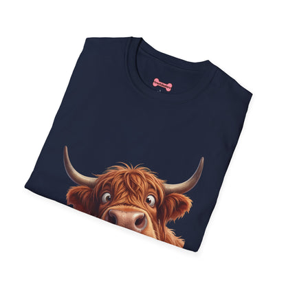 Highland Cow Lover T-Shirt — Cute Farm Animal Tee for Animal Lovers