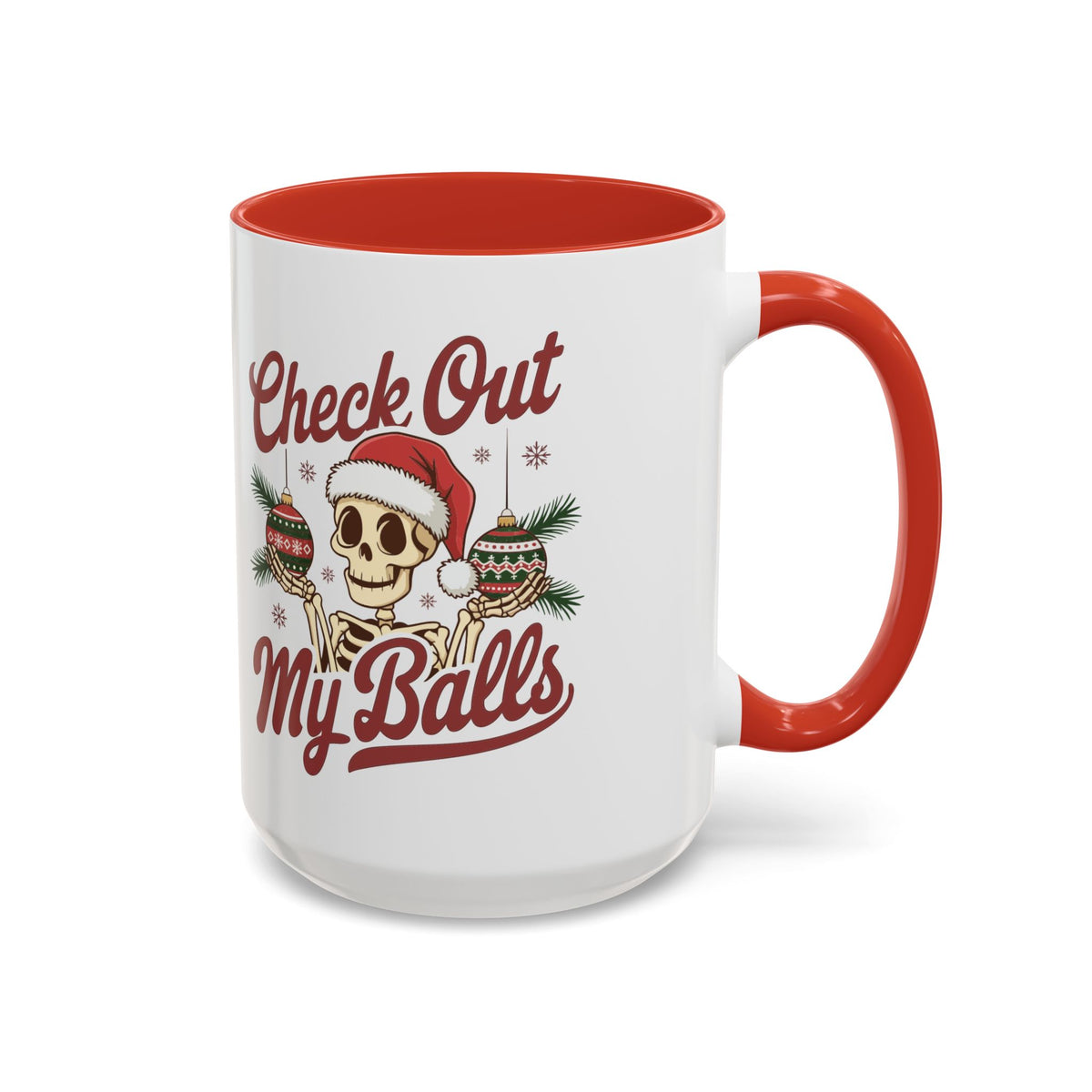 Mug  'Check out my balls' Christmas (11oz/15oz)
