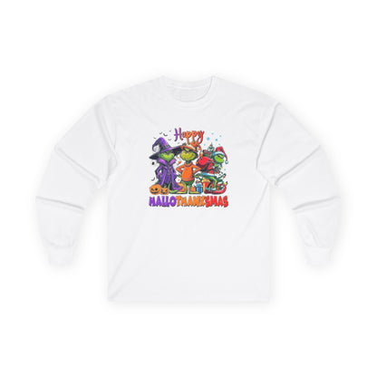 Long Sleeve: "Happy HalloThankMas'