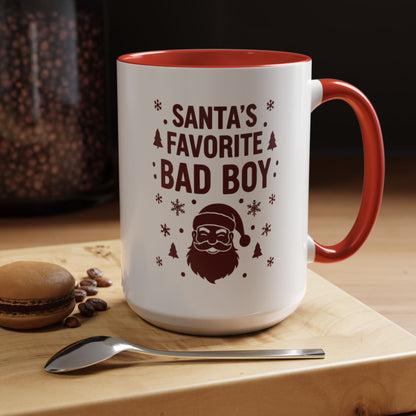 Mug 'Santa's favorite BAD BOY' (11oz/15oz)