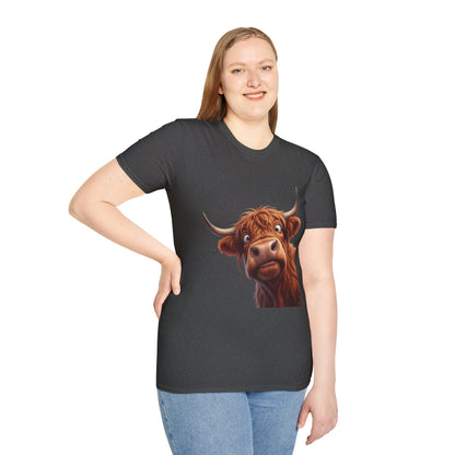 Highland Cow Lover T-Shirt — Cute Farm Animal Tee for Animal Lovers