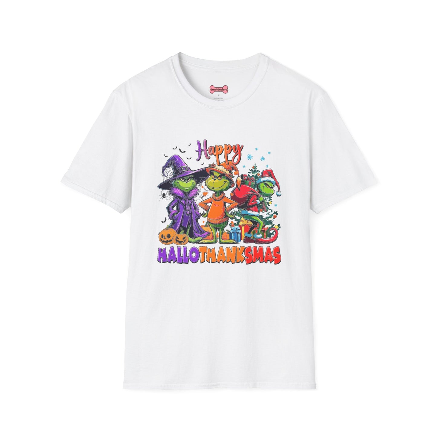 T-Shirt: "Happy Hallothanksmas"