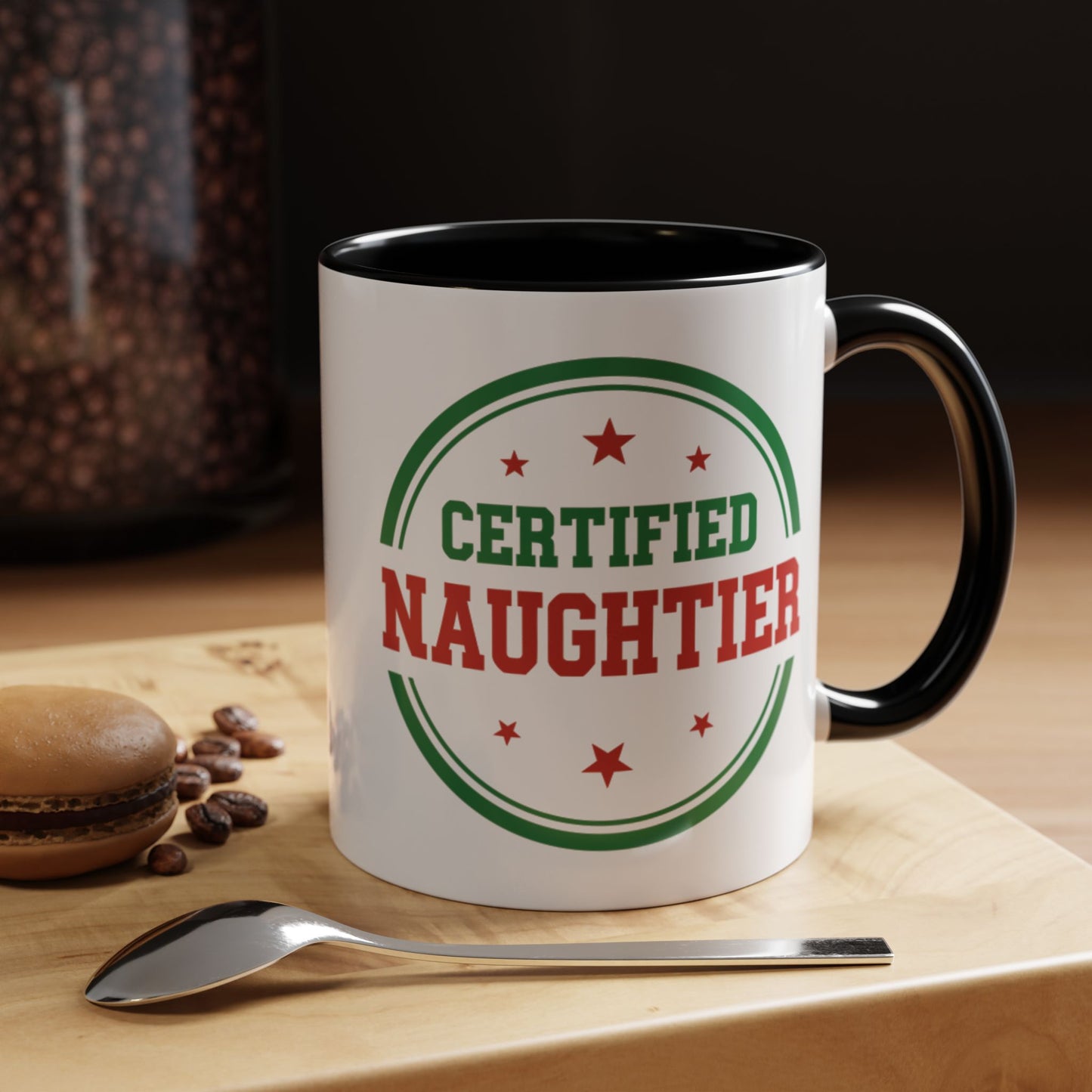 Mug 'Certified Naughtier' Christmas (11oz/15oz)