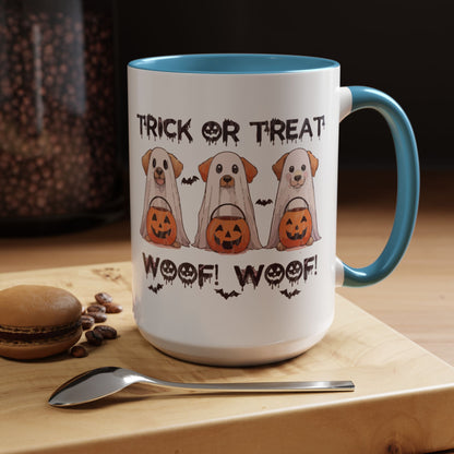 Coffee/Tea Mug: Spooky Halloween "Trick or Treat" (11, 15oz)