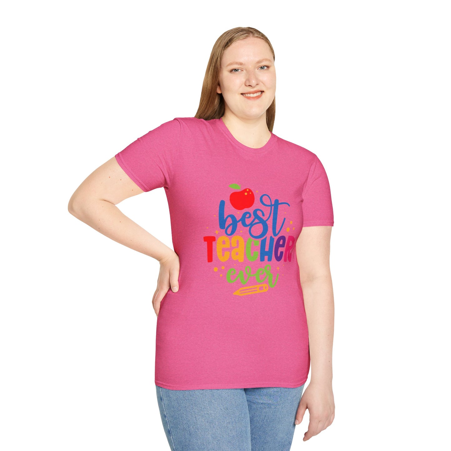 T-Shirt: "Best Teacher Ever" Teacher Appreciation Gift, Thank You Teacher Tee,
