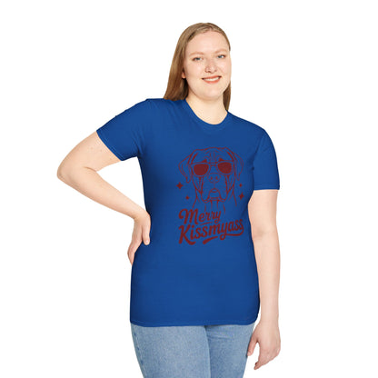 Christmas Unisex T-Shirt 'Merry KissMyAss' Funny Holiday Tee Shirt