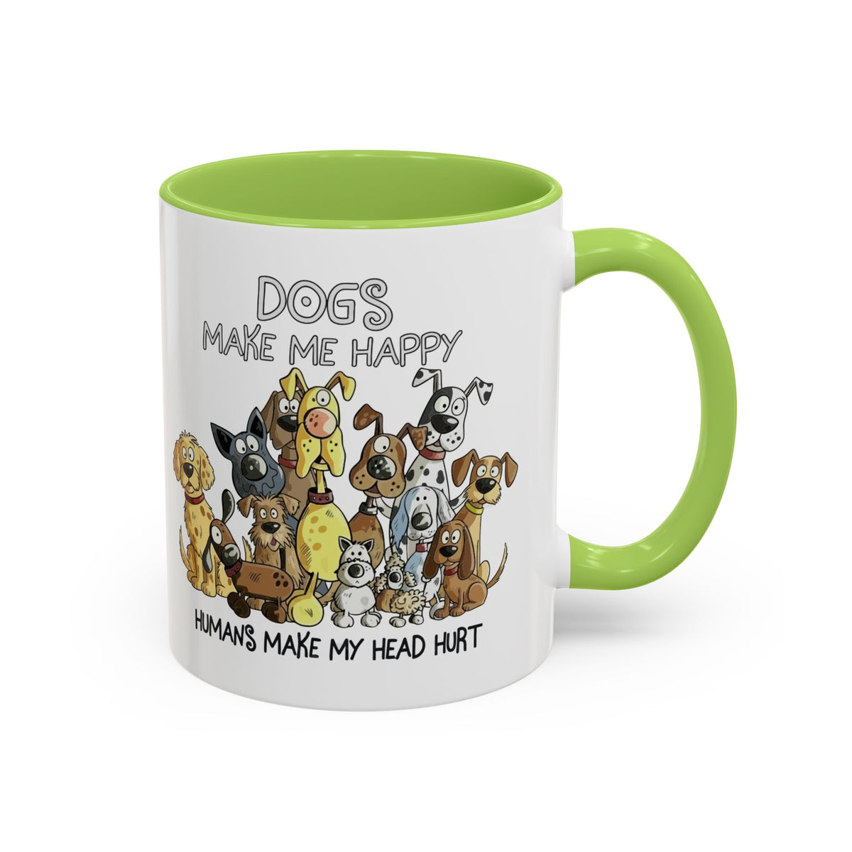 "Dogs make me happy" mug (11oz/15oz)