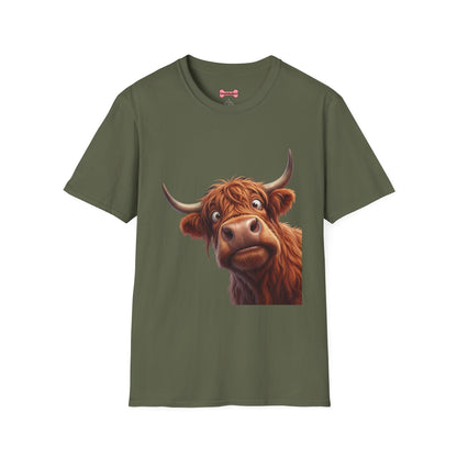 Highland Cow Lover T-Shirt — Cute Farm Animal Tee for Animal Lovers