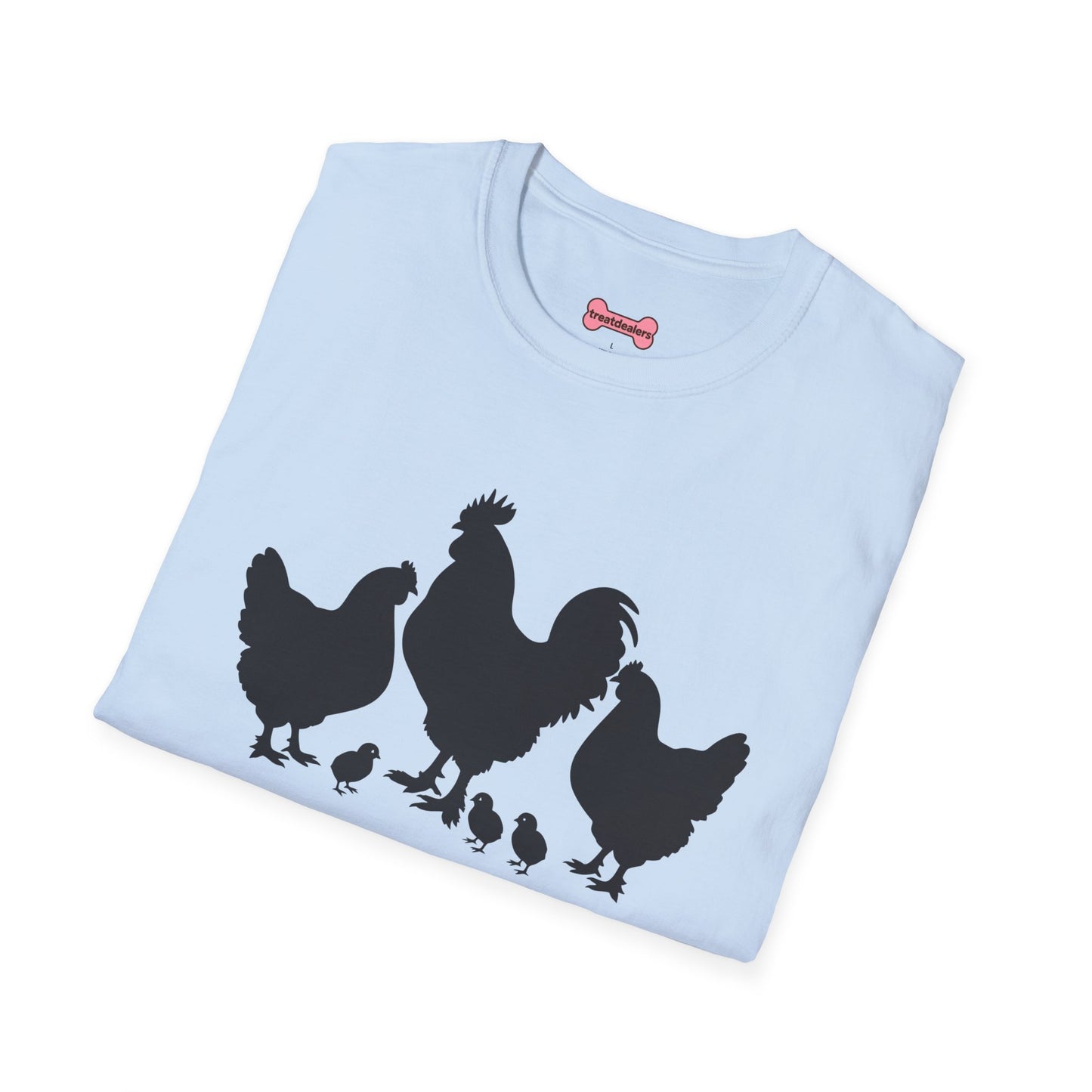 Unisex T-Shirt 'Chickens are like Potato Chips' Funny Shirt Chicken Lover Tee Black