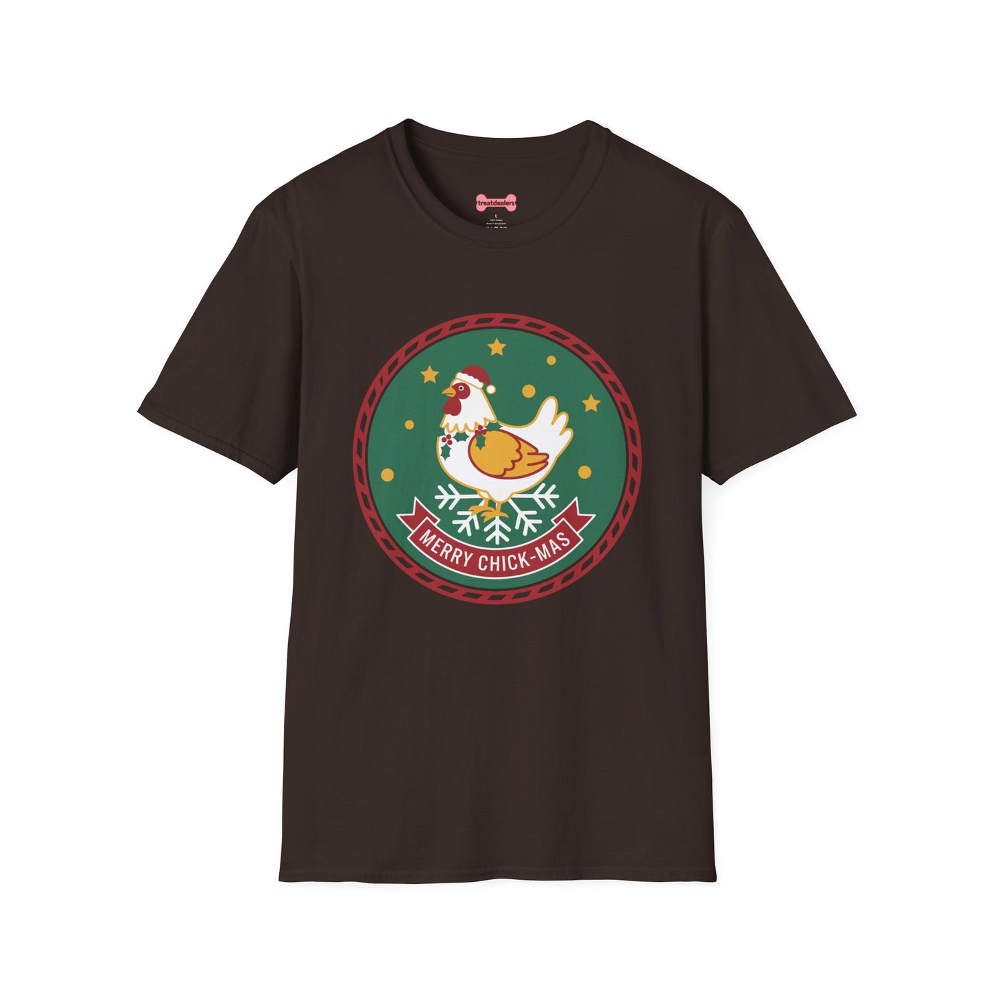 Christmas Unisex T-Shirt 'Merry Chick Mas' Funny Holiday Shirt