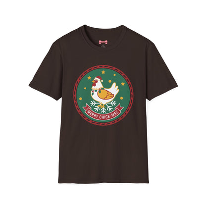 Christmas Unisex T-Shirt 'Merry Chick Mas' Funny Holiday Shirt