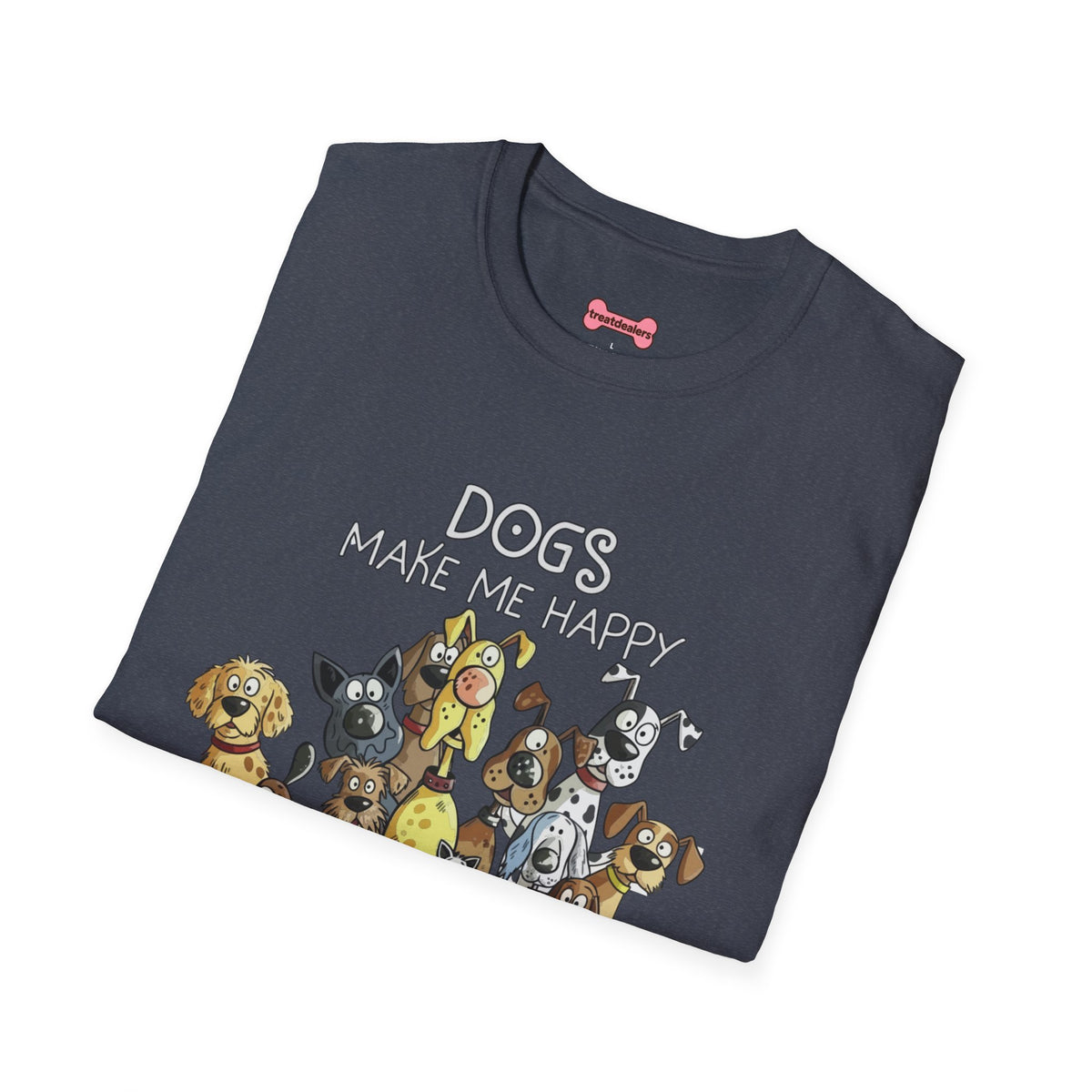 Dog Lover T-Shirt "Dogs make me happy"