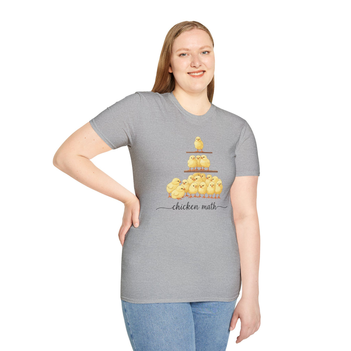 T-Shirt 'Chicken Math' Funny Shirt Chicken Lover Tee
