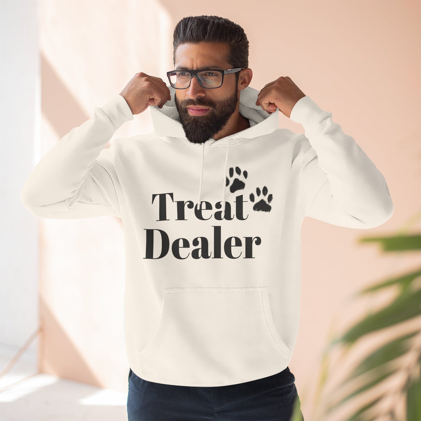 Fleece Hoodie: "Treat Dealer"